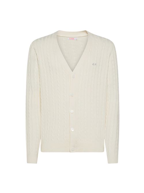 CARDIGAN IN LANA E CASHMERE A TRECCE SUN 68 SUN 68 | K4415731
